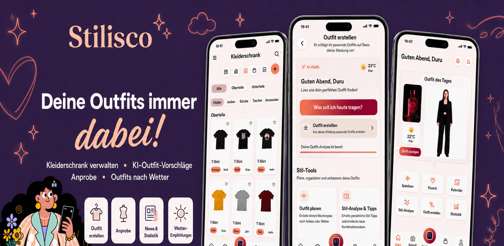 Werbebanner der Stilisco-Mobil-App