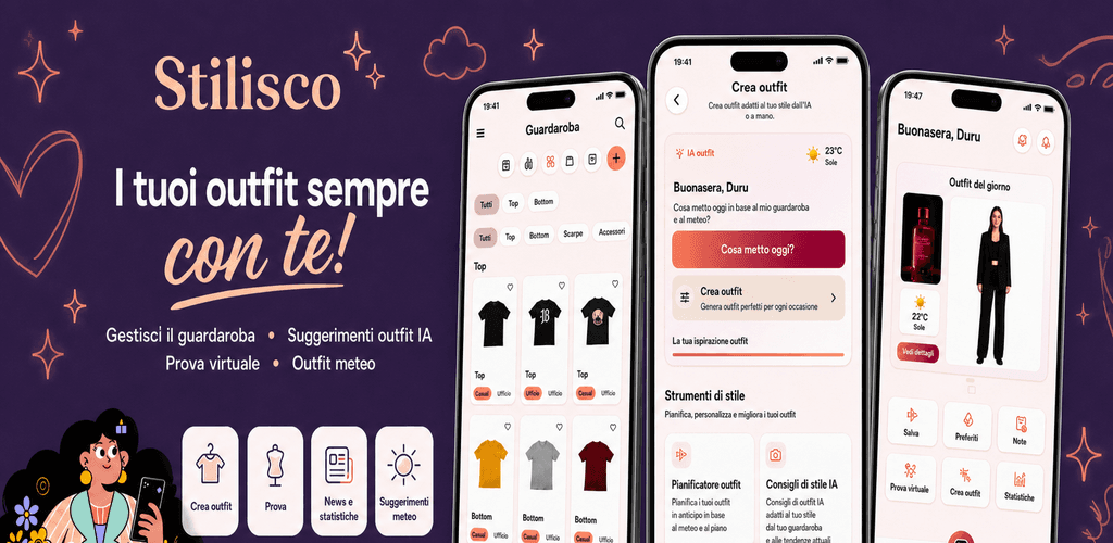 Banner promozionale dell’app Stilisco