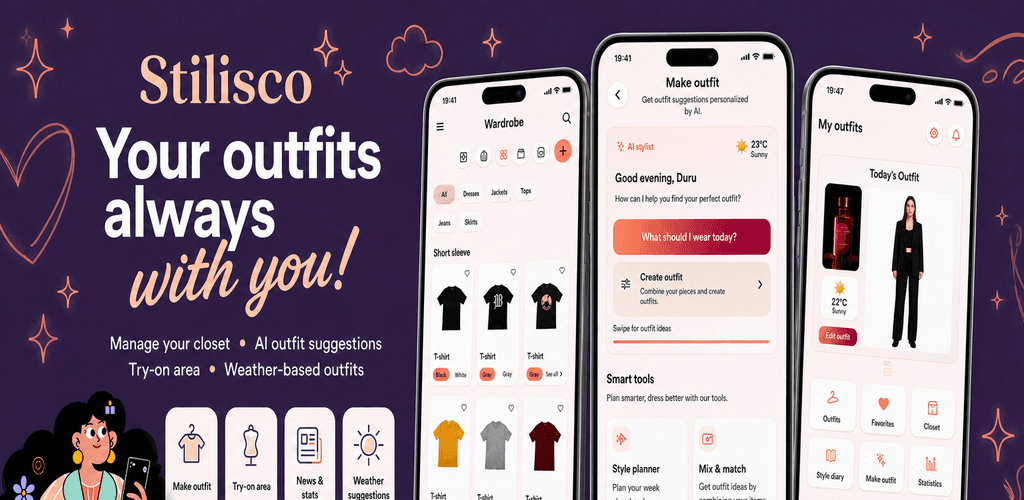 Stilisco mobile app promotional banner